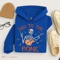 Dad To The Bone Funny Halloween Skeleton Guitar Lover Meaningful Gift Hoodie thumb 4