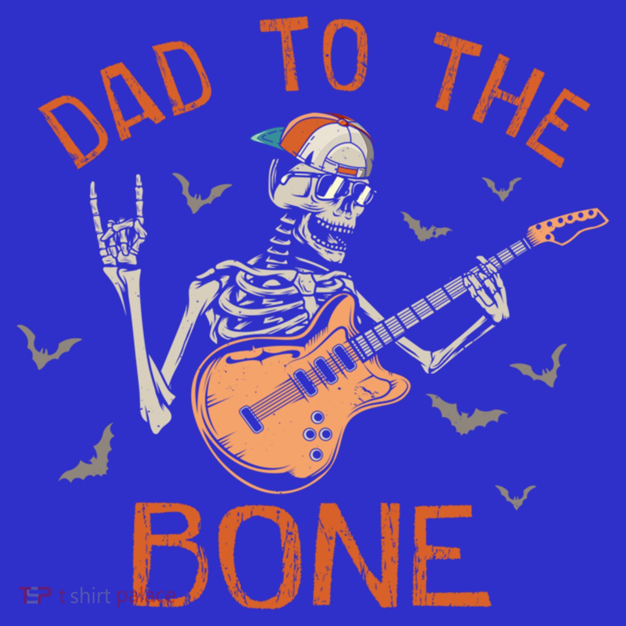 Dad To The Bone Funny Halloween Skeleton Guitar Lover Meaningful Gift Sweatshirt