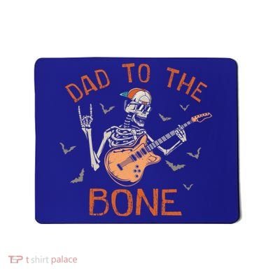 Dad To The Bone Funny Halloween Skeleton Guitar Lover Meaningful Gift Mousepad