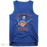 Dad To The Bone Funny Halloween Skeleton Guitar Lover Meaningful Gift Tank Top thumb 0
