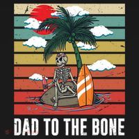 Dad To The Bone Spooky Skeleton Halloween Fathers Day Cute Gift Bucket Hat thumb 4