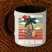 Dad To The Bone Spooky Skeleton Halloween Fathers Day Cute Gift Coffee Mug thumb 2
