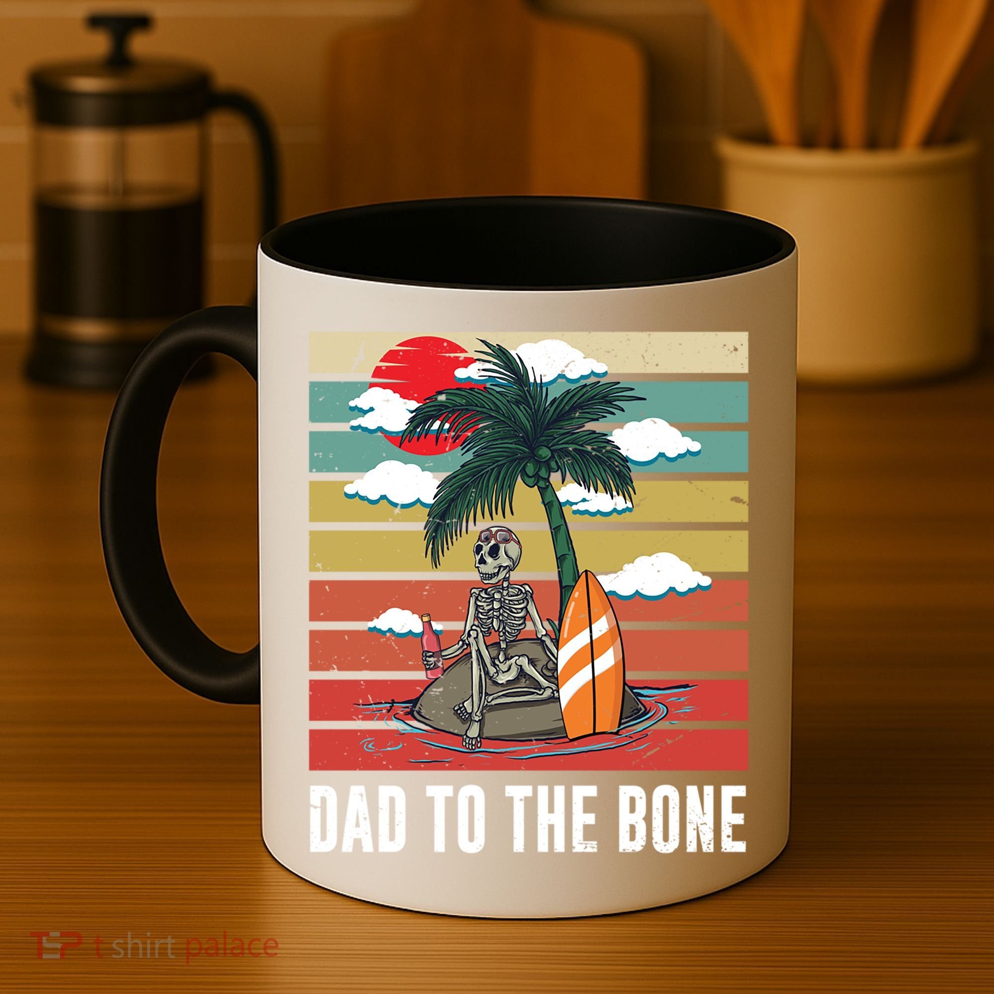 Dad To The Bone Spooky Skeleton Halloween Fathers Day Cute Gift Coffee Mug