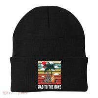 Dad To The Bone Spooky Skeleton Halloween Fathers Day Cute Gift Beanie thumb 0