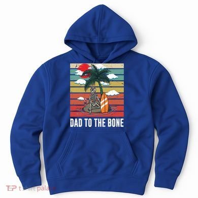 Dad To The Bone Spooky Skeleton Halloween Fathers Day Cute Gift Hoodie