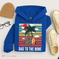 Dad To The Bone Spooky Skeleton Halloween Fathers Day Cute Gift Hoodie thumb 4