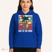 Dad To The Bone Spooky Skeleton Halloween Fathers Day Cute Gift Hoodie thumb 5