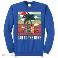 Dad To The Bone Spooky Skeleton Halloween Fathers Day Cute Gift Sweatshirt thumb 0