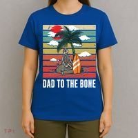 Dad To The Bone Spooky Skeleton Halloween Fathers Day Cute Gift T-Shirt thumb 4