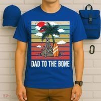 Dad To The Bone Spooky Skeleton Halloween Fathers Day Cute Gift T-Shirt thumb 6