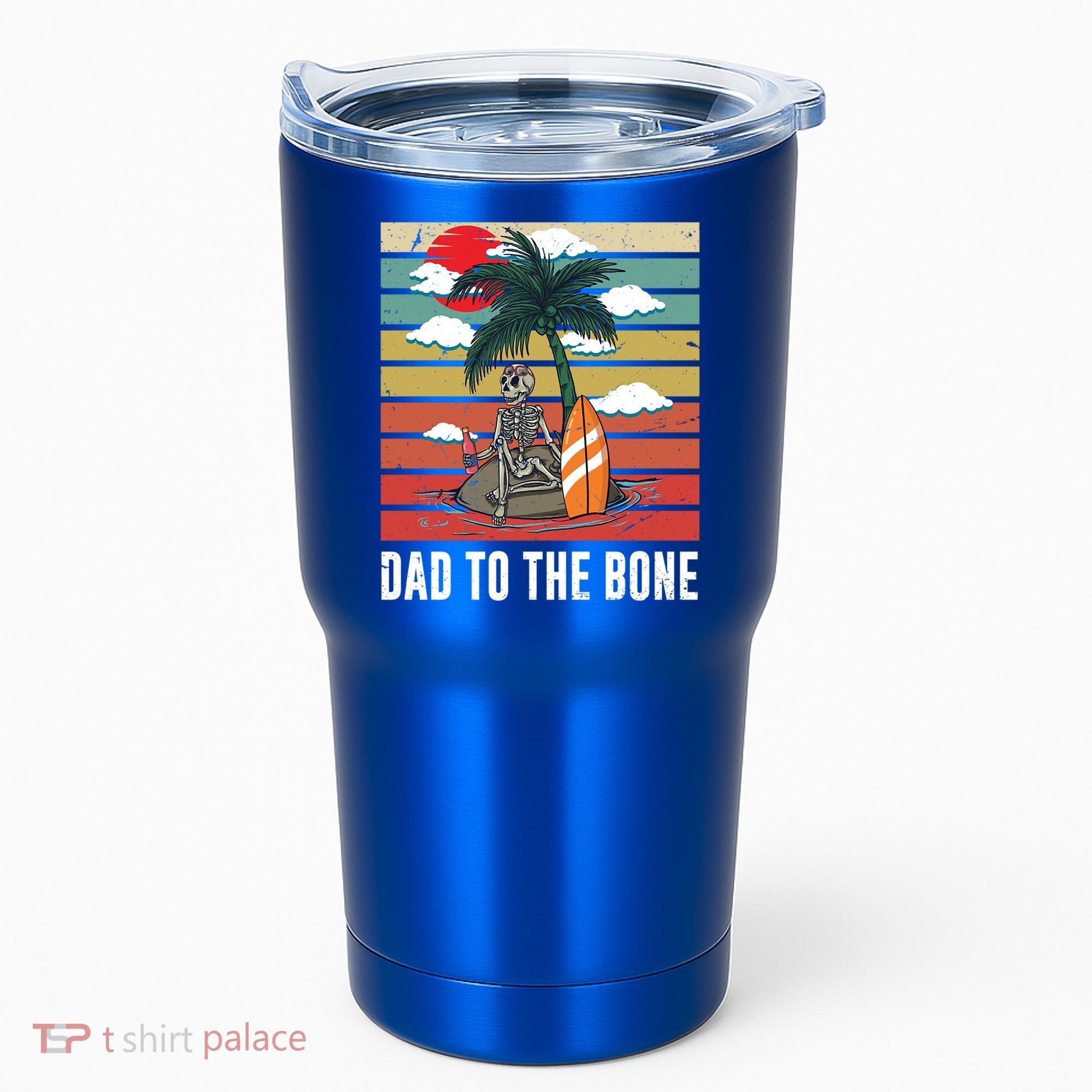 Dad To The Bone Spooky Skeleton Halloween Fathers Day Cute Gift Tumbler