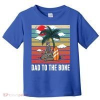 Dad To The Bone Spooky Skeleton Halloween Fathers Day Cute Gift Toddler T-Shirt thumb 0