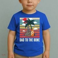Dad To The Bone Spooky Skeleton Halloween Fathers Day Cute Gift Toddler T-Shirt thumb 2
