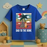 Dad To The Bone Spooky Skeleton Halloween Fathers Day Cute Gift Toddler T-Shirt thumb 3