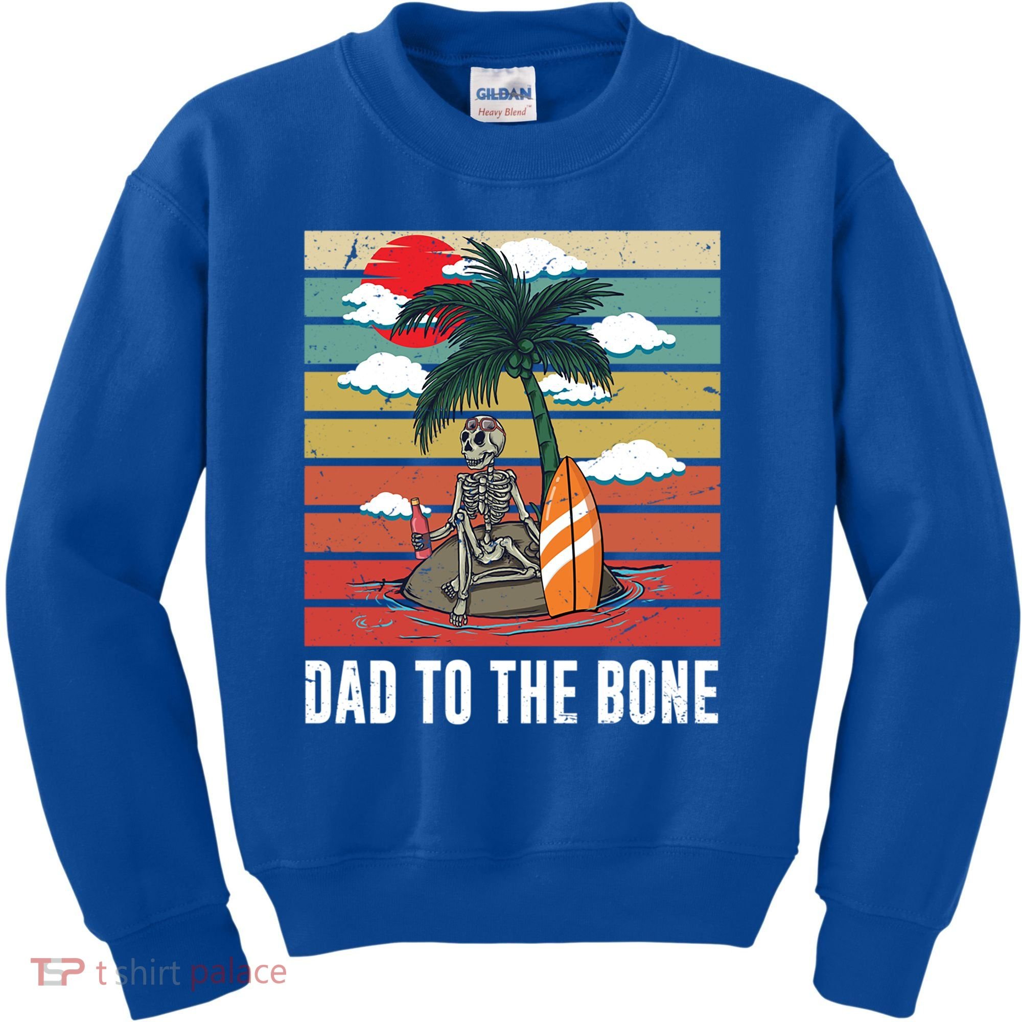 Dad To The Bone Spooky Skeleton Halloween Fathers Day Cute Gift Kids Sweatshirt