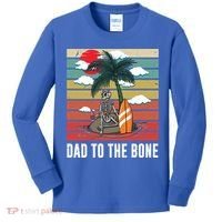 Dad To The Bone Spooky Skeleton Halloween Fathers Day Cute Gift Kids Long Sleeve Shirt thumb 0