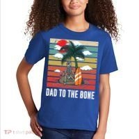 Dad To The Bone Spooky Skeleton Halloween Fathers Day Cute Gift Kids T-Shirt thumb 2