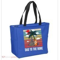 Dad To The Bone Spooky Skeleton Halloween Fathers Day Cute Gift Tote Bag thumb 2
