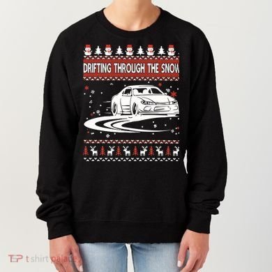 Drifting Through The Snow Ugly Christmas Sweater Classic Gift Women's Sweatshirt