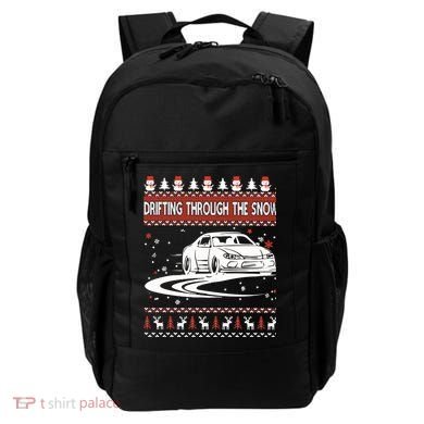 Drifting Through The Snow Ugly Christmas Sweater Classic Gift Backpack