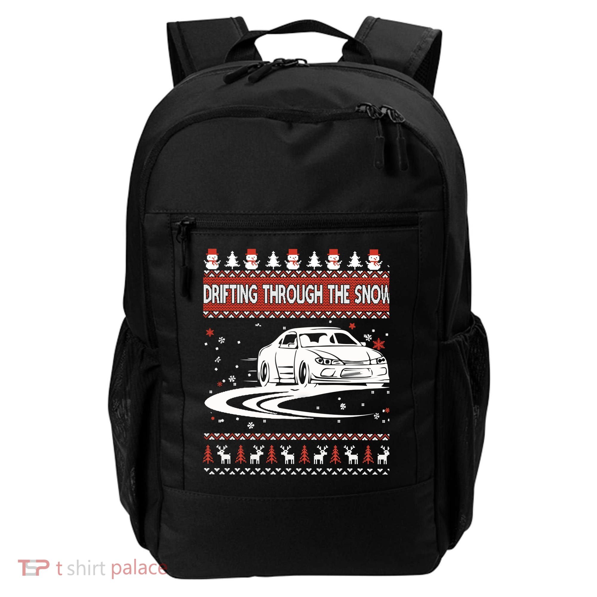 Drifting Through The Snow Ugly Christmas Sweater Classic Gift Backpack