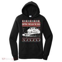 Drifting Through The Snow Ugly Christmas Sweater Classic Gift Women's Hoodie thumb 0