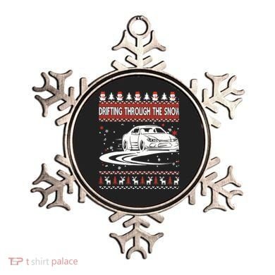 Drifting Through The Snow Ugly Christmas Sweater Classic Gift Ornament