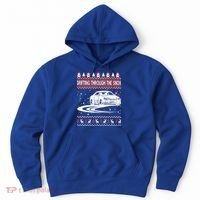 Drifting Through The Snow Ugly Christmas Sweater Classic Gift Hoodie thumb 0