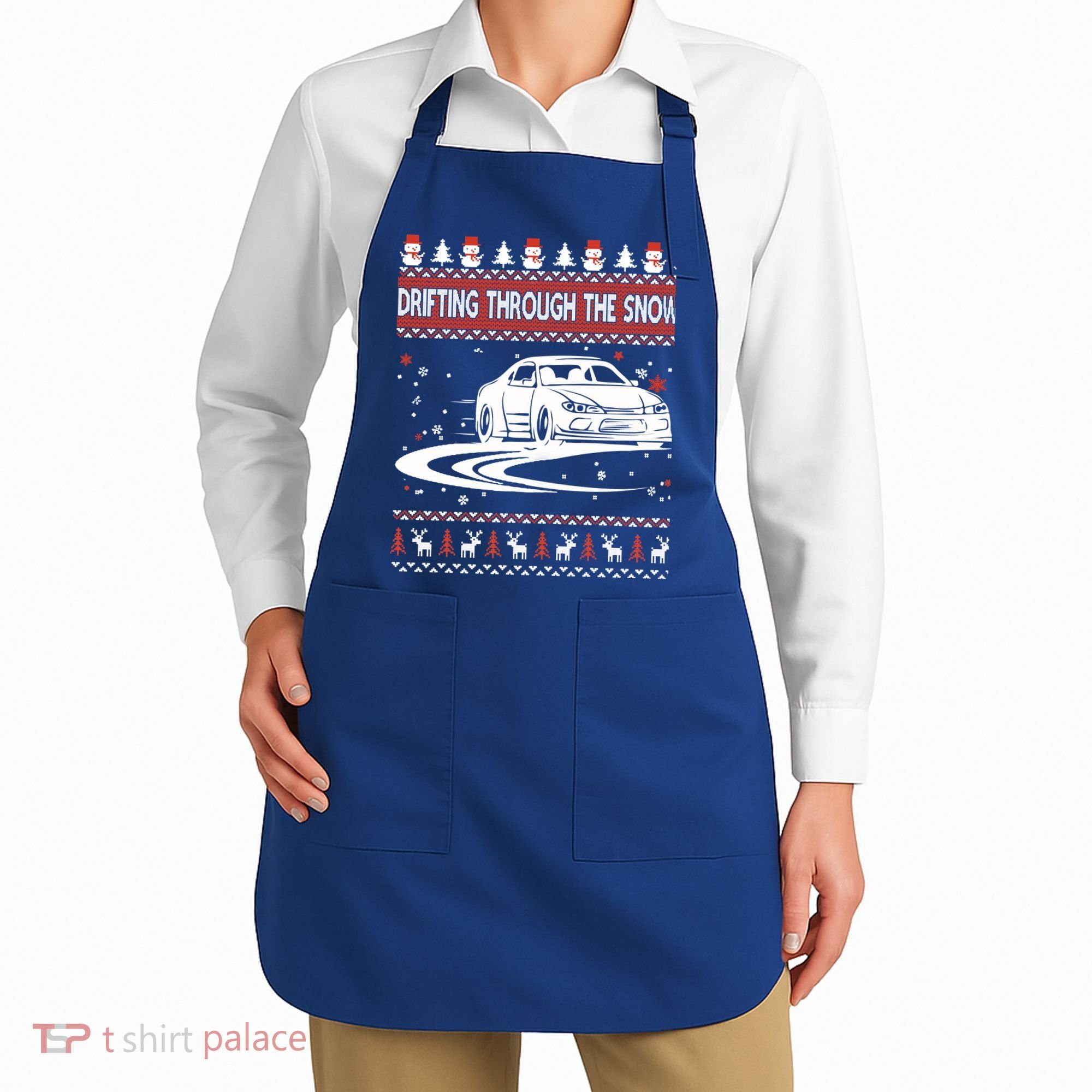 Drifting Through The Snow Ugly Christmas Sweater Classic Gift Apron