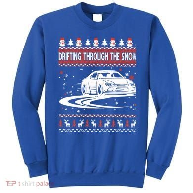 Drifting Through The Snow Ugly Christmas Sweater Classic Gift Sweatshirt
