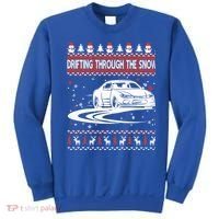 Drifting Through The Snow Ugly Christmas Sweater Classic Gift Sweatshirt thumb 0