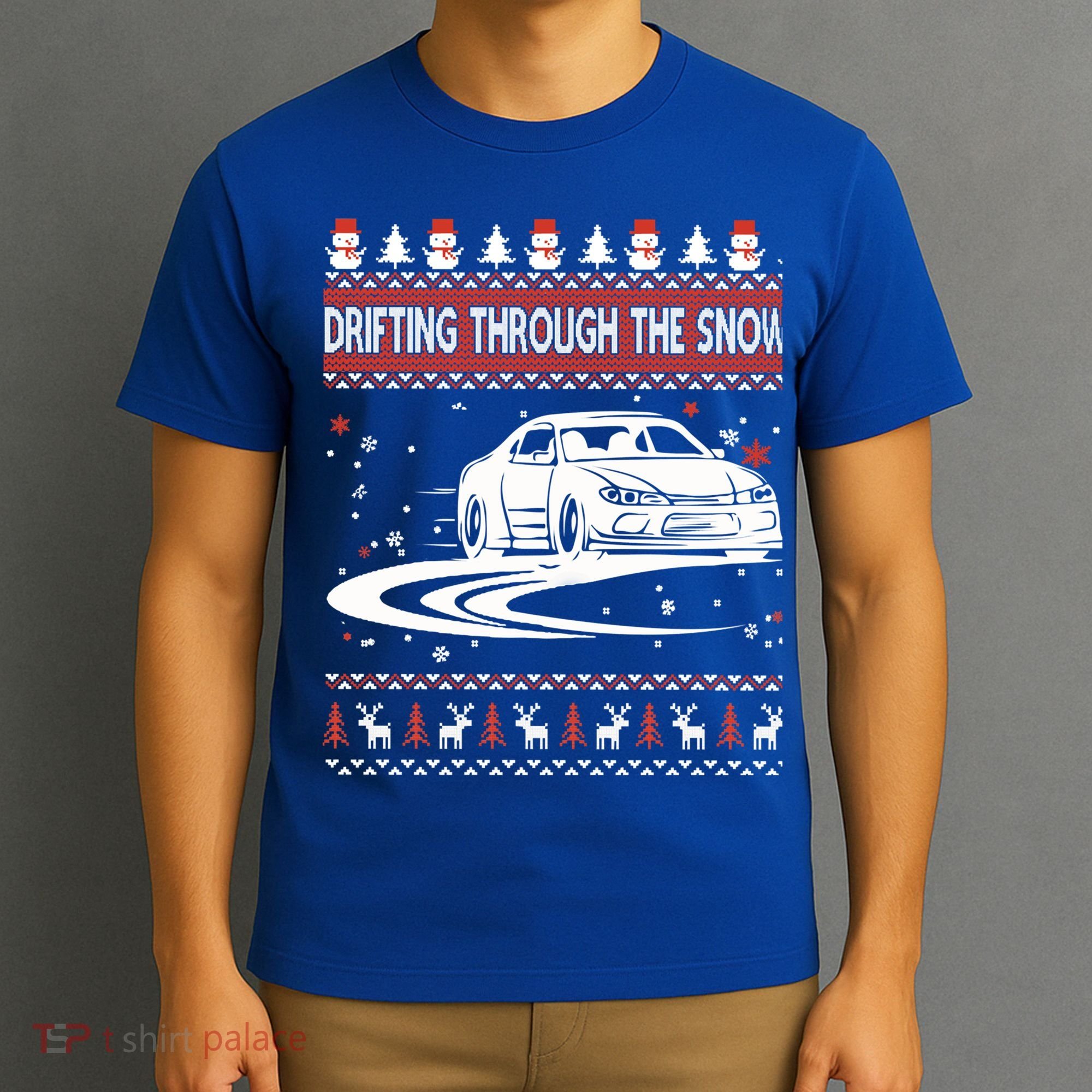 Drifting Through The Snow Ugly Christmas Sweater Classic Gift T-Shirt