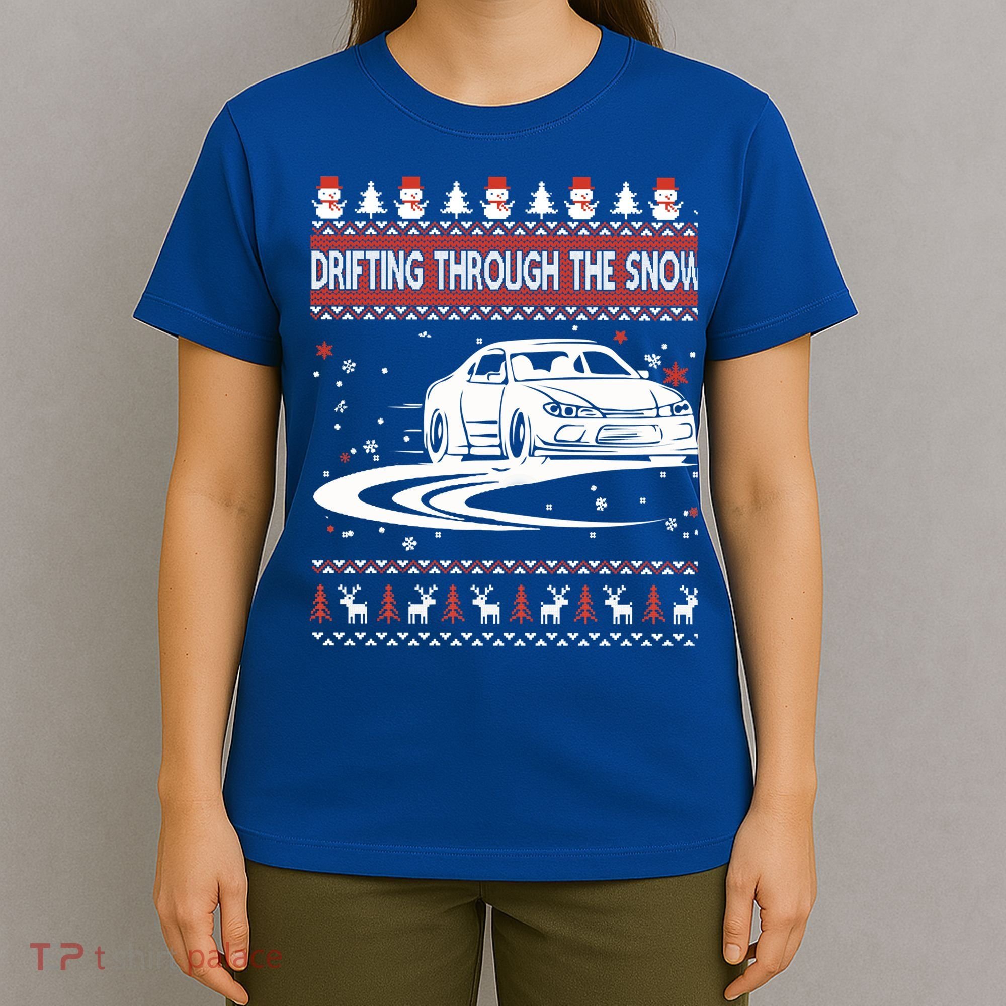Drifting Through The Snow Ugly Christmas Sweater Classic Gift T-Shirt