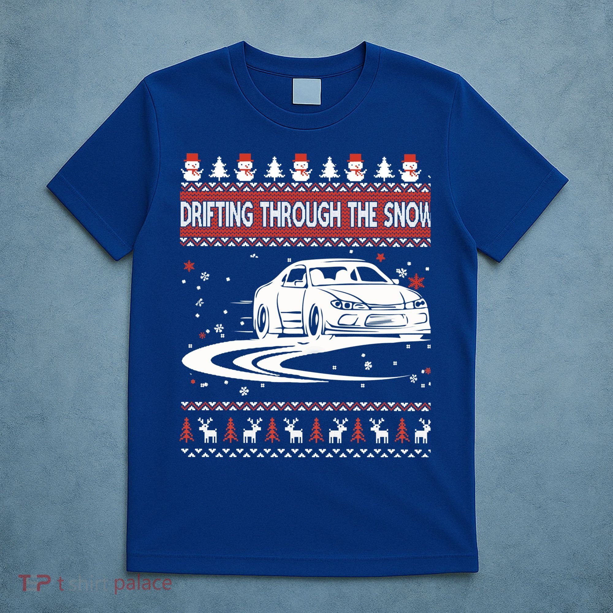 Drifting Through The Snow Ugly Christmas Sweater Classic Gift T-Shirt