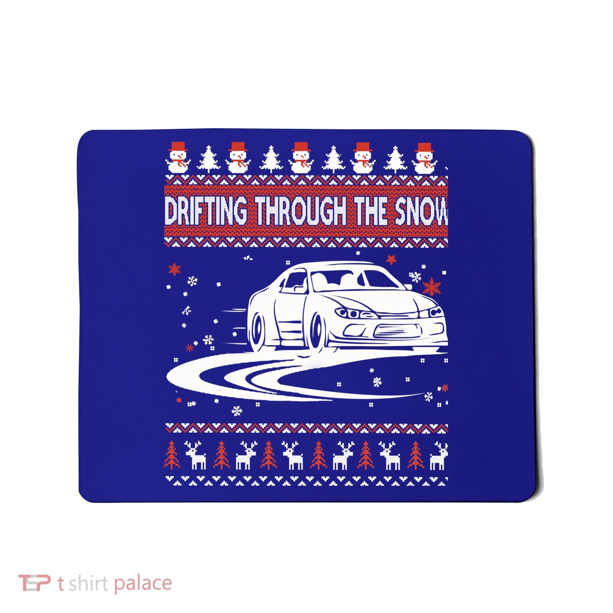 Drifting Through The Snow Ugly Christmas Sweater Classic Gift Mousepad