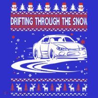 Drifting Through The Snow Ugly Christmas Sweater Classic Gift Kids Sweatshirt thumb 2