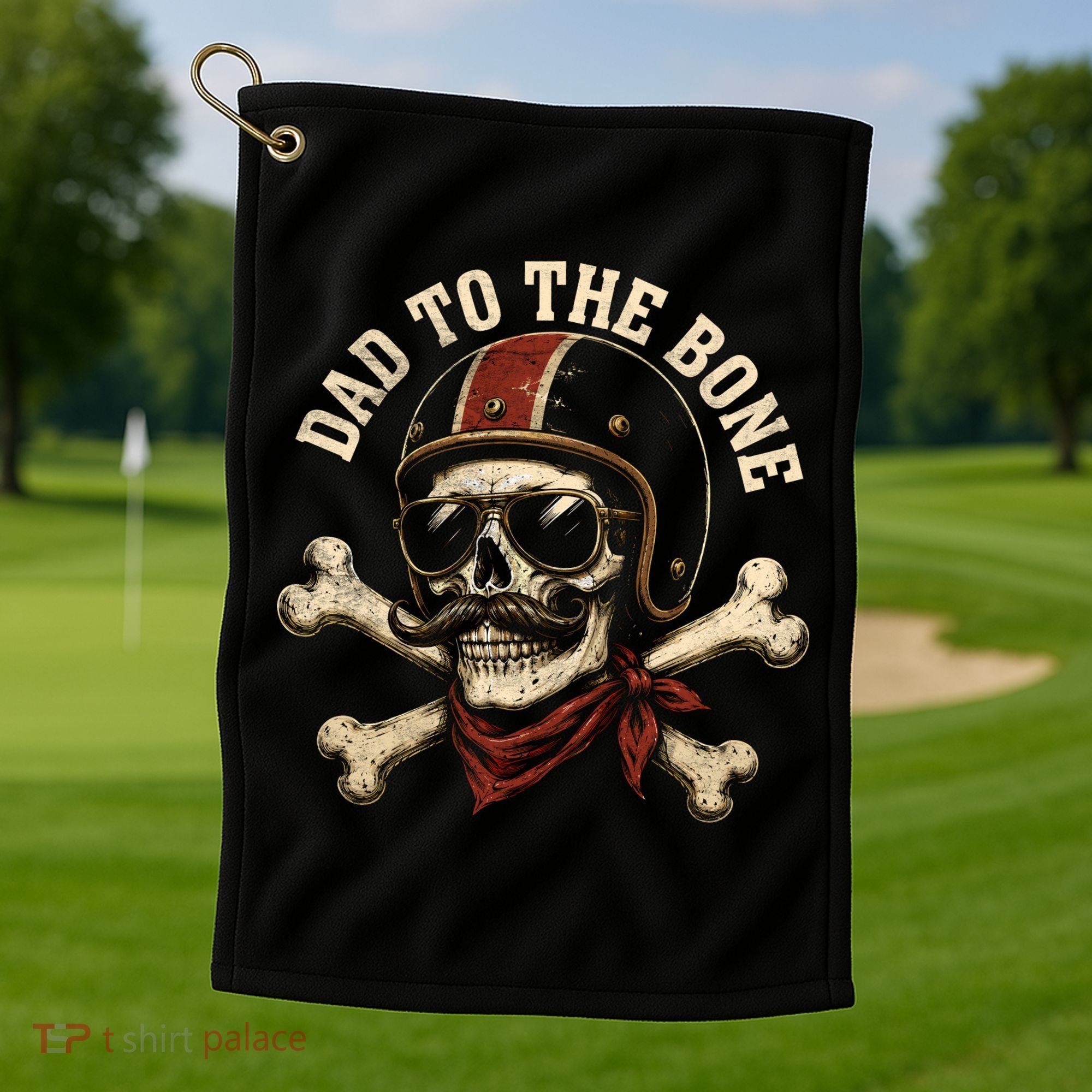 Dad To The Bone Golf Towel