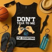 Don't Talk To Me I'm Counting Funny Crocheting Yarn Lover Tank Top thumb 4