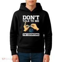 Don't Talk To Me I'm Counting Funny Crocheting Yarn Lover Kids Hoodie thumb 4