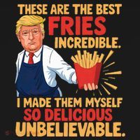 Donald Trump These Are The Best Fries Incredible So Delicious T-Shirt thumb 7