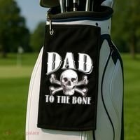 Dad To The Bone Golf Towel thumb 2