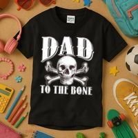 Dad To The Bone Kids T-Shirt thumb 3