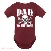 Dad To The Bone Baby Bodysuit thumb 0