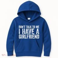 Don't Talk To Me I Have A Friend Gift Kids Hoodie thumb 0