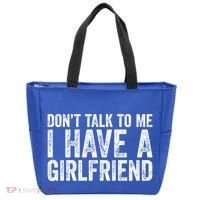 Don't Talk To Me I Have A Friend Gift Tote Bag thumb 0