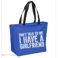 Don't Talk To Me I Have A Friend Gift Tote Bag thumb 2