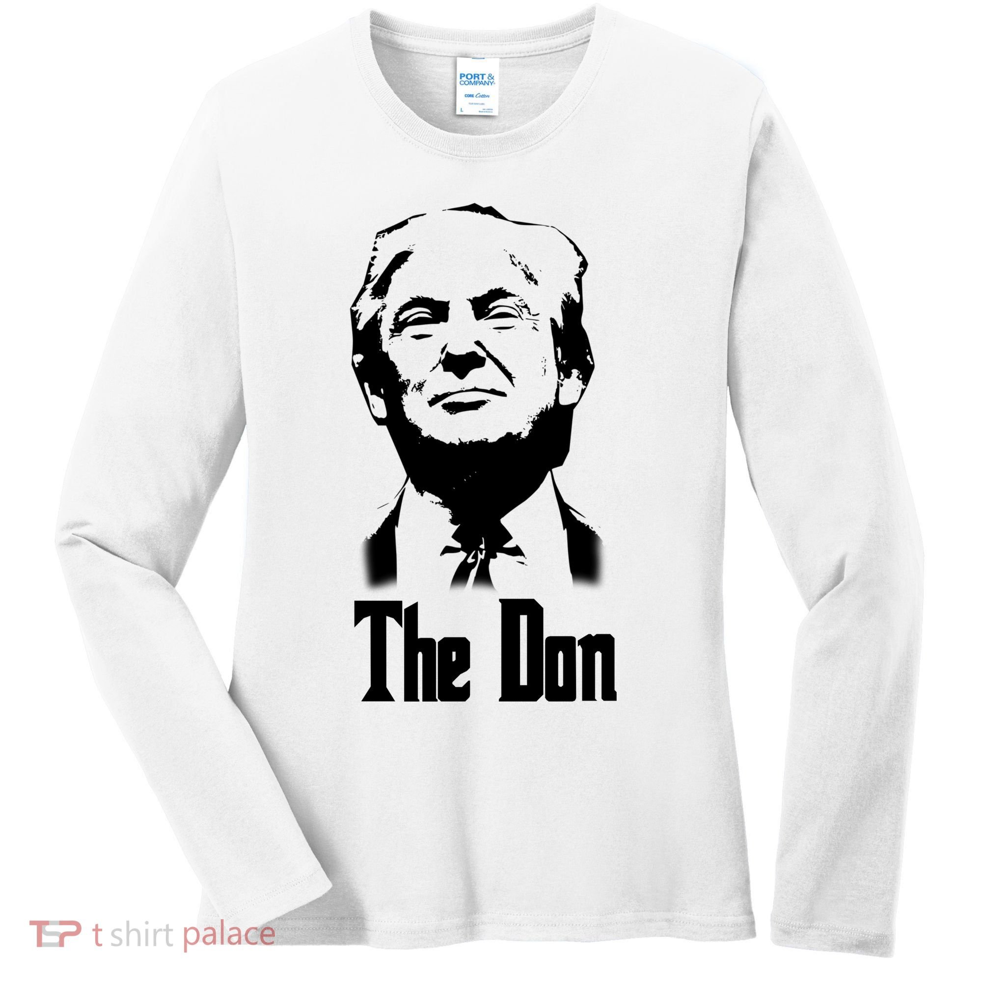 Donald Trump The Don Godfather Women's Long Sleeve Shirt