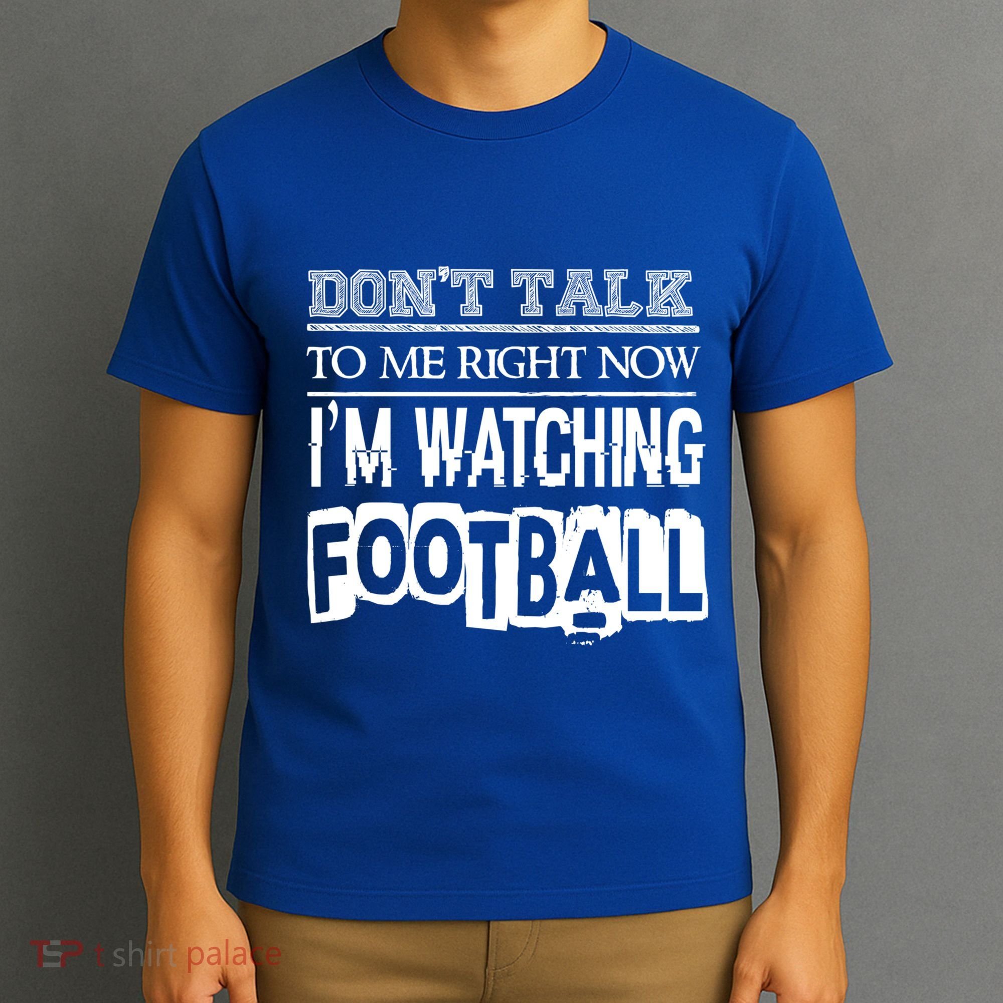 Don't Talk To Me Right Now I'm Watching Football Gift Funny Gift T-Shirt