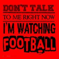 Don't Talk To Me Right Now I'm Watching Football Gift Funny Gift Santa Hat thumb 1