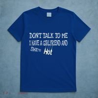 Don't Talk To Me I Have A Friend She's Hot Funny Couple Gift T-Shirt thumb 5
